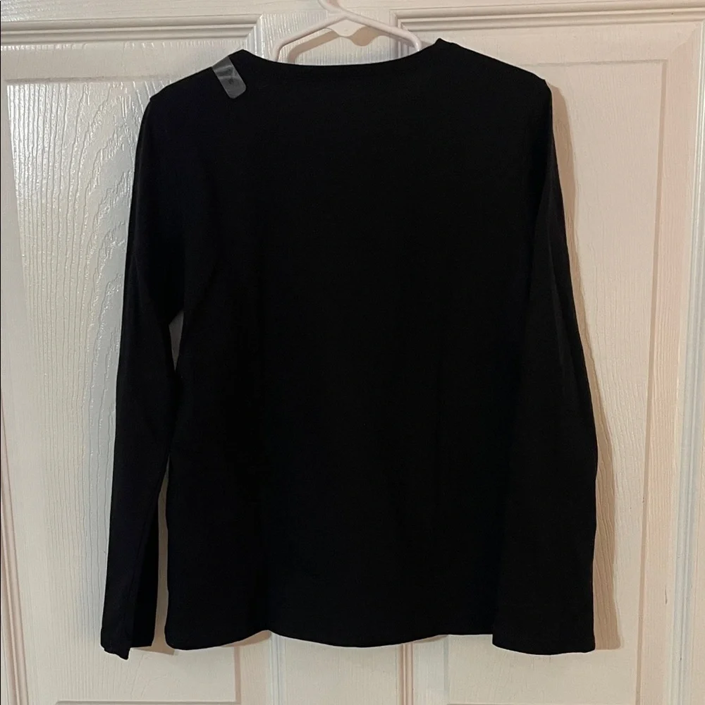 The Children's Place Black with Butterfliy Long Sleeve Tee-Medium